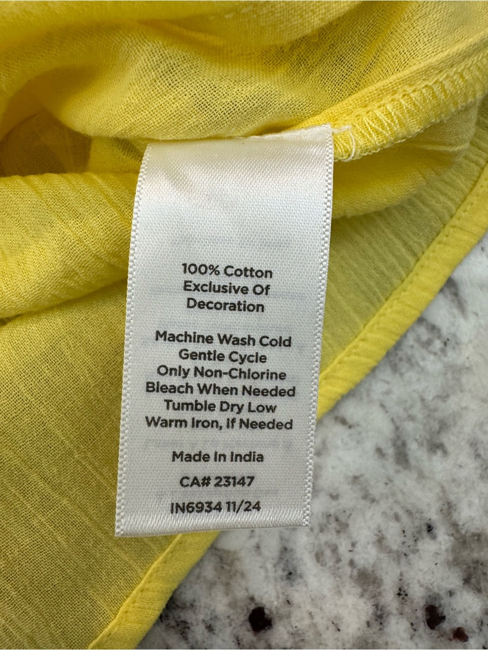 NWT Talbots Yellow Pineapple Embroidered Cotton Blouse Medium 3/4 Sleeve - Picture 6 of 9
